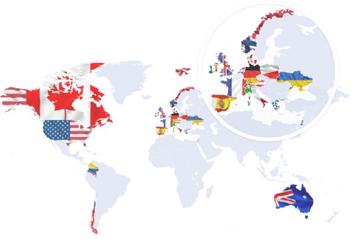 Agiliway clients map